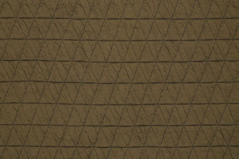 Gestept-relief-dubbeldoek-jersey-stof-driehoekjes-legergroen-a0529