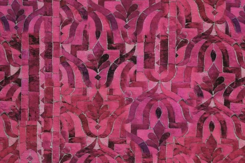 Punta-di-roma-jersey-stof-mozaiekprint-glas-in-lood-x873