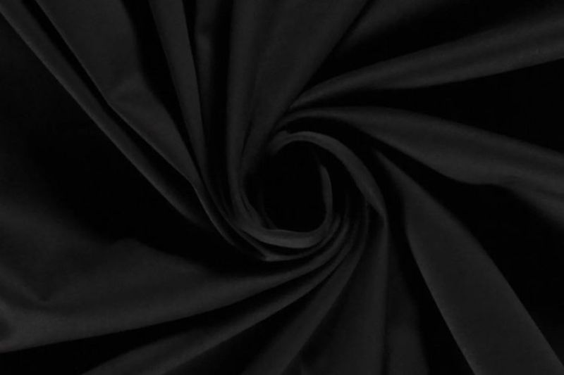 Suedine-stretch-stof-zwart-x803