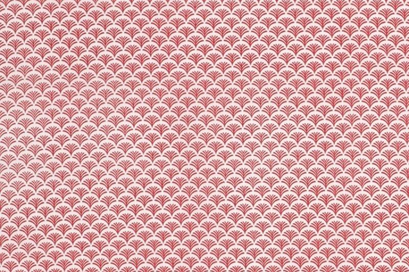 Poplin-katoen-stof-waaierprint-rood