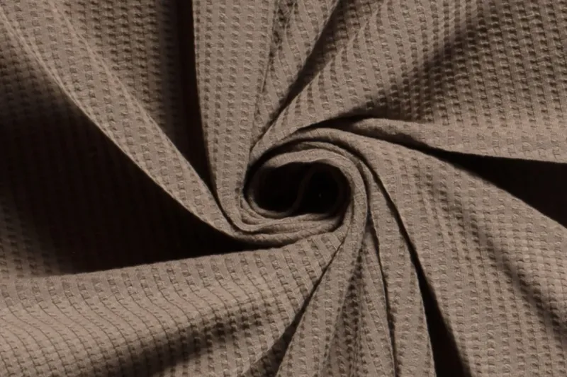 Fijne-wafel-jersey-stof-taupe-y962