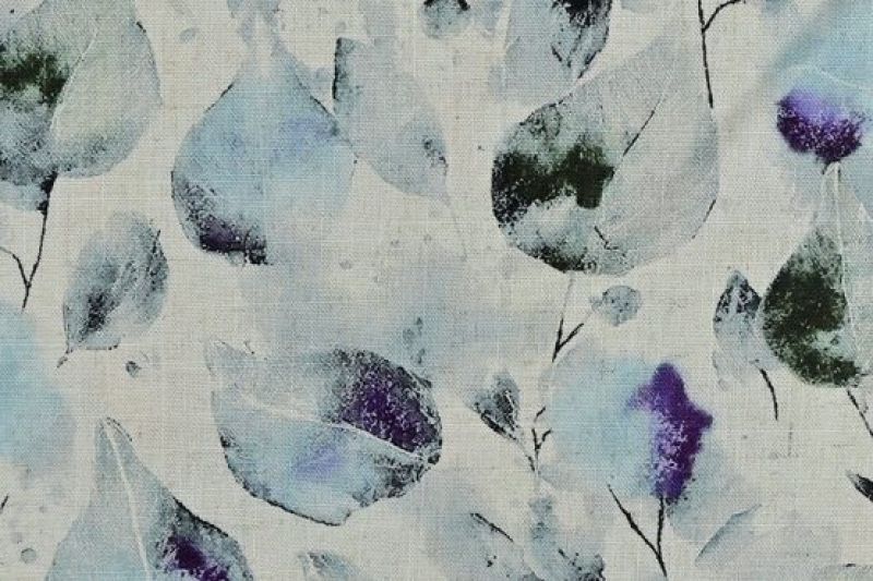 Viscose-linnen-stof-digitale-bladprint-P585