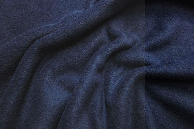 Fleece stof donkerblauw