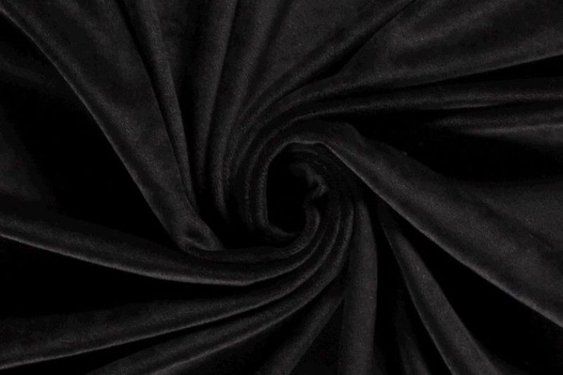 Velours-stretch-stof-zwart-vs069