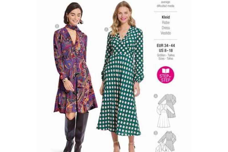 Burda Style, Naaipatroon jurk. 5885-1