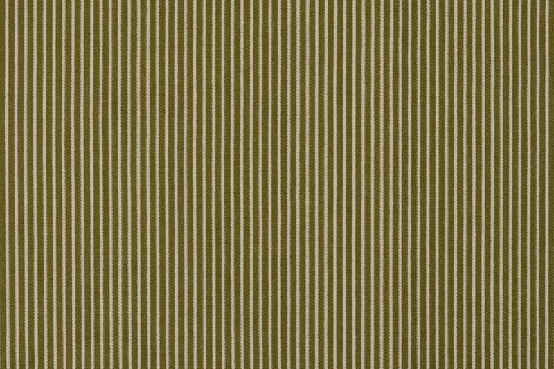 Denim Stof, Fijne Streep, Olijf Groen. P933-1