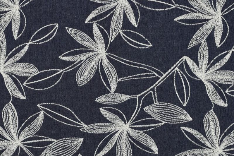 Denim-embroidery-stof-bloemen-P524