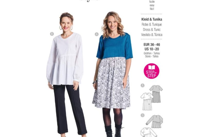 Burda-style-naaipatroon-jurk-tuniek-5795