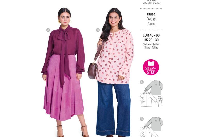 5619-Burda-style-naaipatroon-blouse.