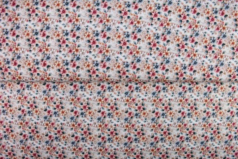 Stenzo-katoen-stof-bloemenprint-P346