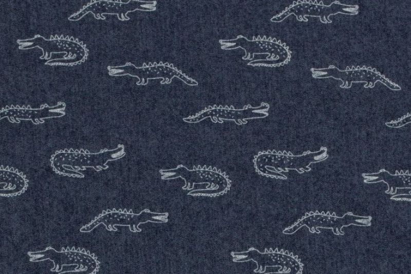 Denim-jeans-stof-krokodillenprint-d0107