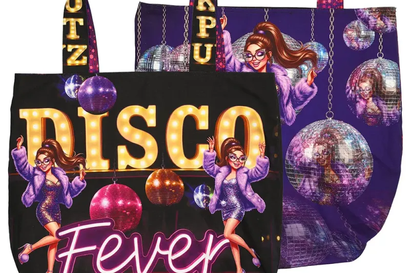 Taspaneel, disco, paars/zwart-1