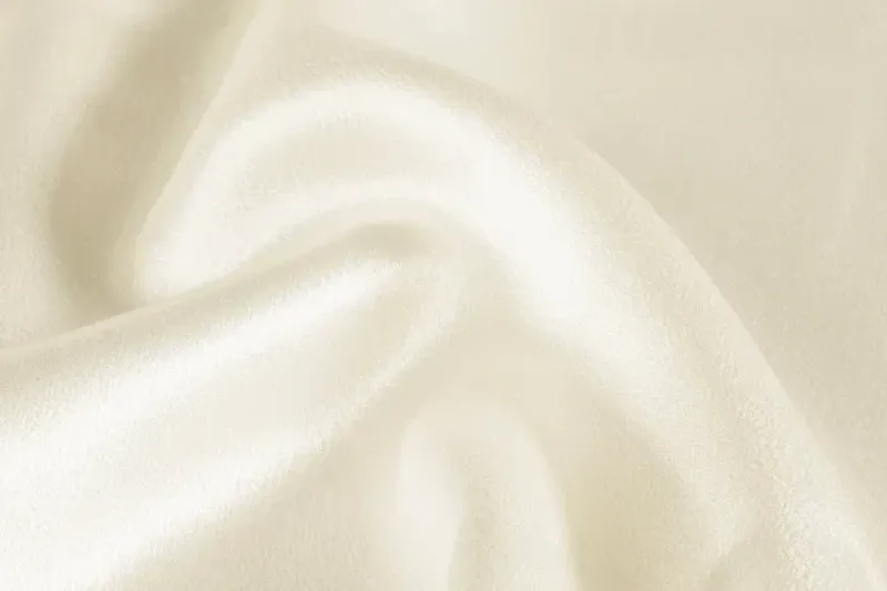 Satijn velvet stof, geverfd effen, off white FE011-1