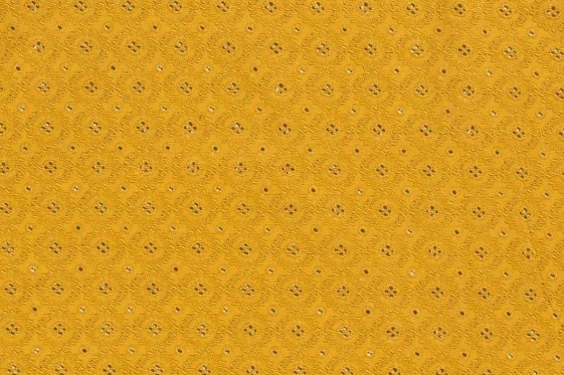 Q4136-broderie-stof-opengewerkt-geborduurd-bloemen-mosterd-geel