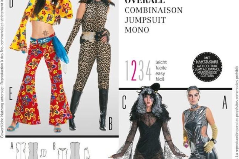 Burda-style-naaipatroon-science-fiction-hippie-dieren