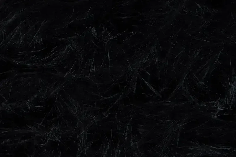 Faux-fur-bont-stof-lang-harig-zwart-P190