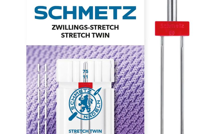 Schmetz Naaimachine Naalden, Tweeling Stretch, 4,0/75