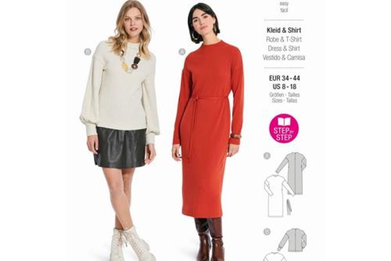 Burda Style, Naaipatroon jurk en top. 5859-1