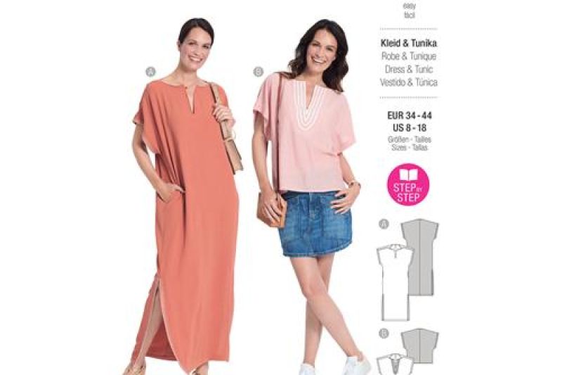 Burda Style, Naaipatroon jurk & tuniek. 5894-1