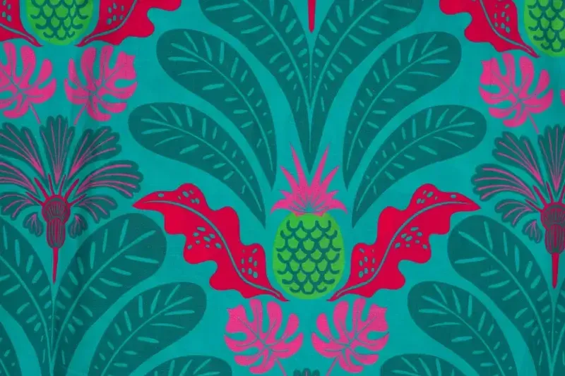 Viscose-voile-stof-diverse-bladprint-P640