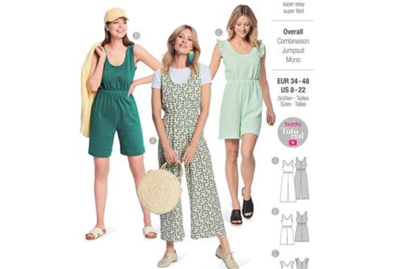Burda Style, Naaipatroon jumpsuit. 5905-1