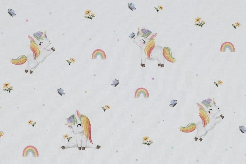 Tricot-katoen-stof-unicorns