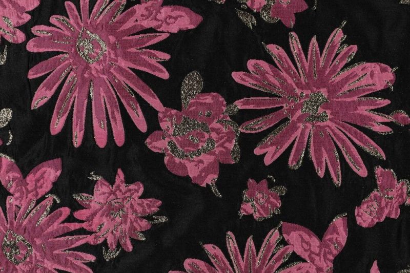 Jacquard-stof-bloemenprint-X1269