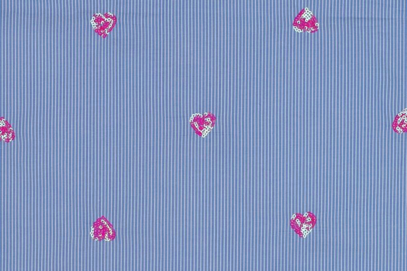 Katoen-streep-stof-pailletten-hartjes-P500