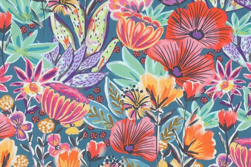 Poplin-katoen-stof-veldbloemenprint-y479A