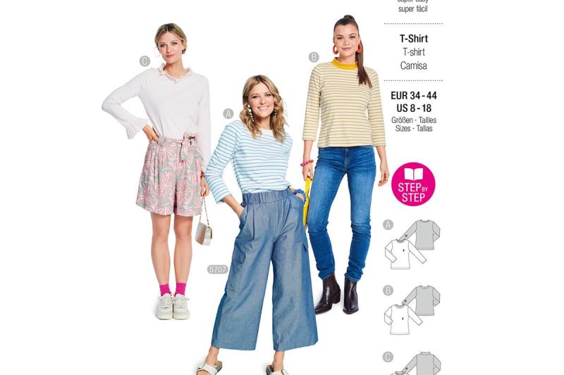 5705 burda naaipatroon t-shirt