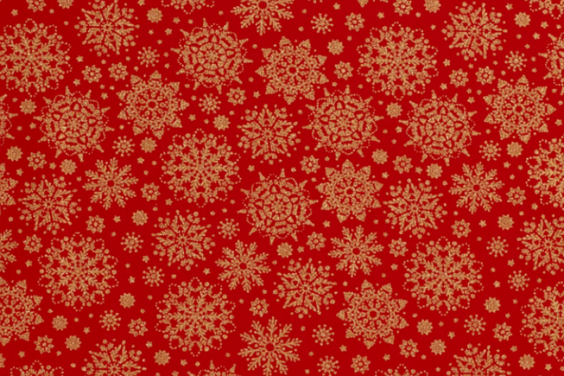 Kerst-katoen-stof-sneeuwvlokje-kr12