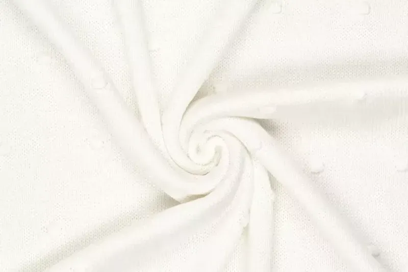 Gebreide-stof-stippen-offwhite-y479