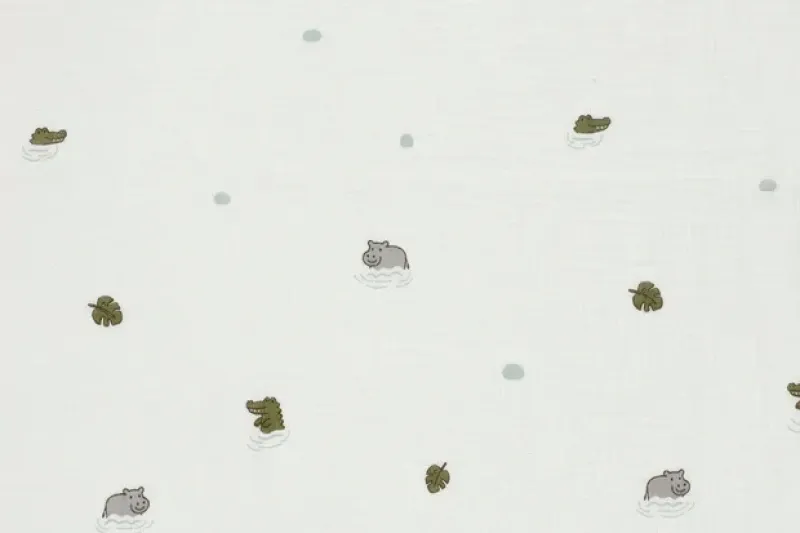 Double-gauze-mousseline-stof-nijlpaarden-en-krokodillen-P634