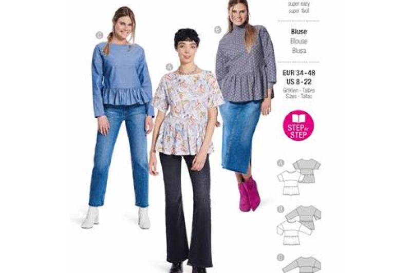 Burda Style, Naaipatroon blouse, 5856-1