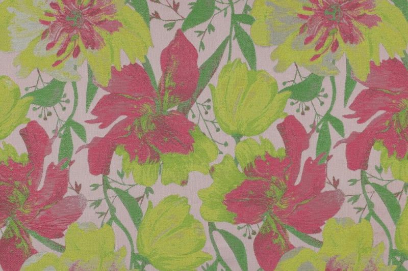 Jacquard-stof-bloemenprint-y419