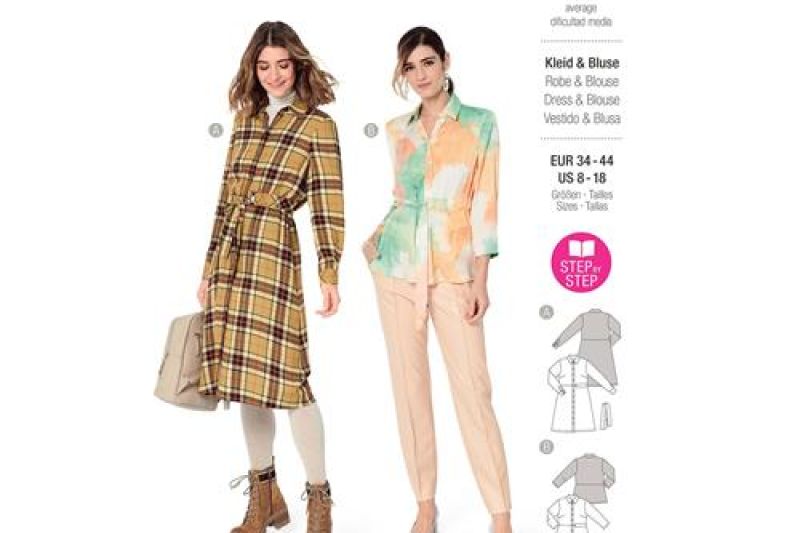 Burda-style-naaipatroon-overhemdblouse-jurk-5971