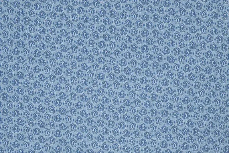 Katoen-stof-fancy-dobby-digitale-lotusbloemenprint-p816