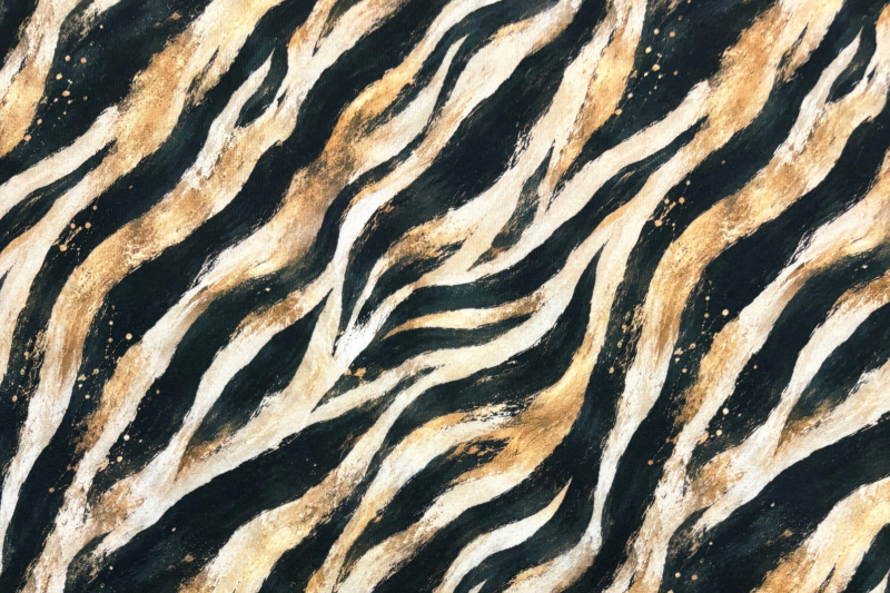 Tricot katoen stof, zebra print, zwart/crème. Actie12-1