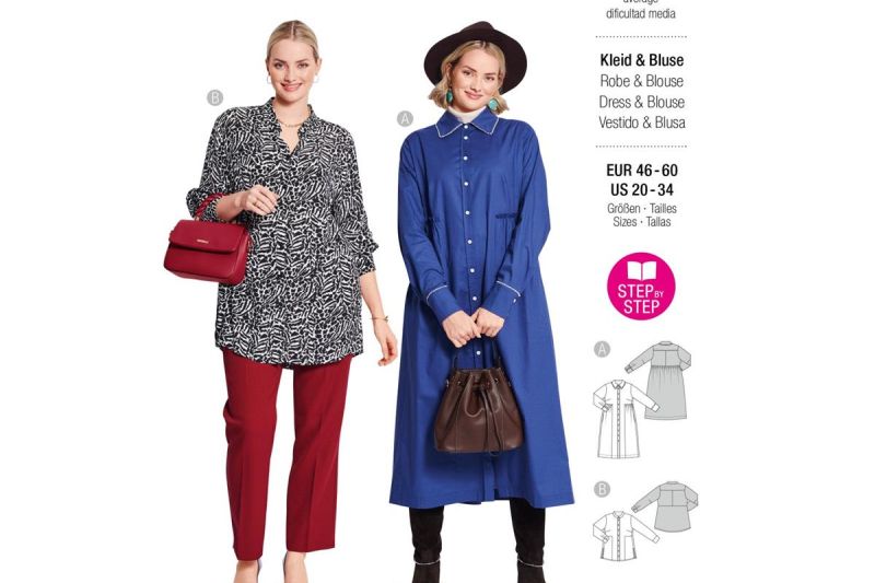 5693 Burda naaipatroon jurk en blouse