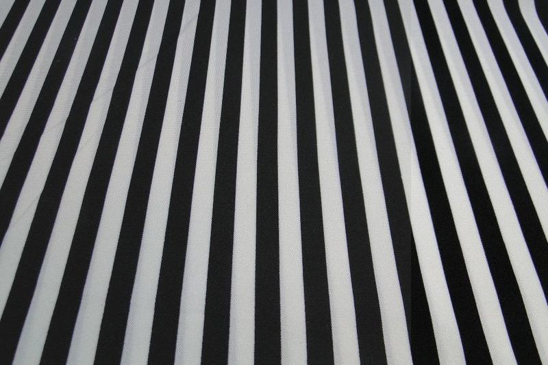 Texture stof met zwart/witte streep print