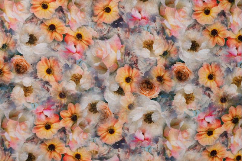 Rayon-stof-bloemenprint-y175