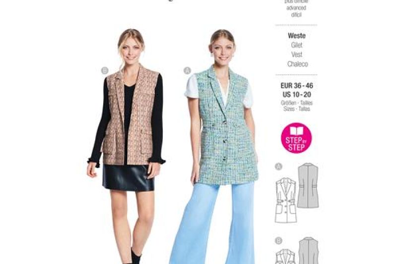 Burda Style, Naaipatroon vest 5827-1