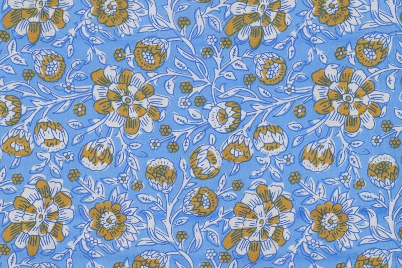 Katoen-stof-handgemaakte-blokprint-bloemen-P547