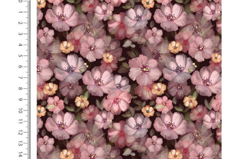 Jersey digital stof, roze. A.192-1