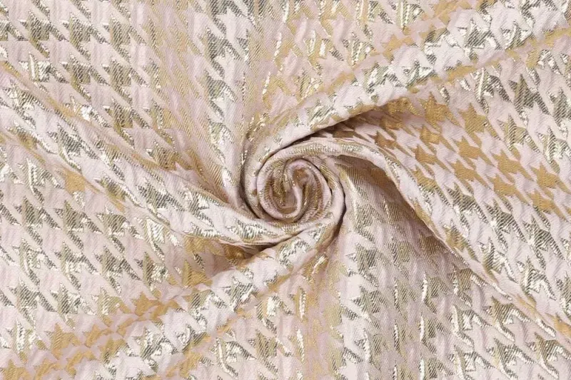 Jacquard-stof-pied-de-poule-print-y701