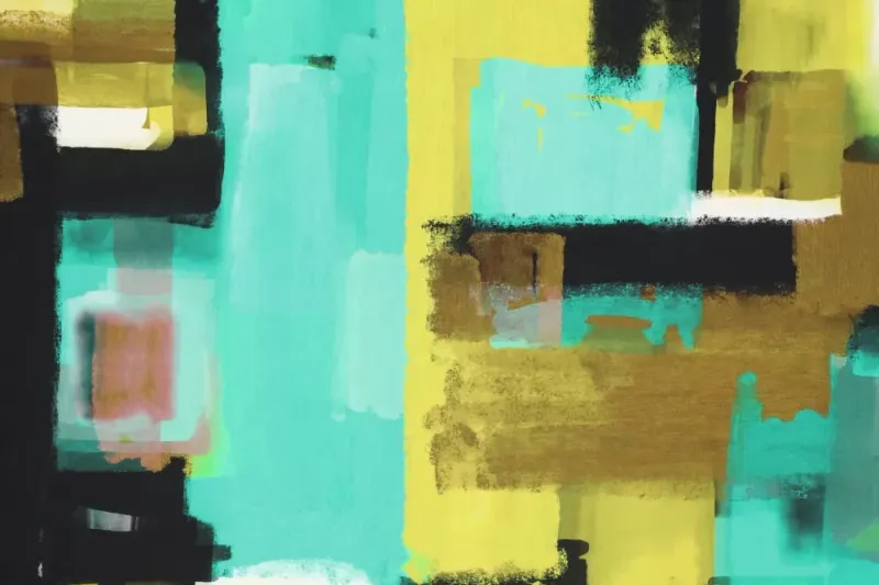 Viscose-satijn-stretch-stof-abstracte-paintingprint-P696