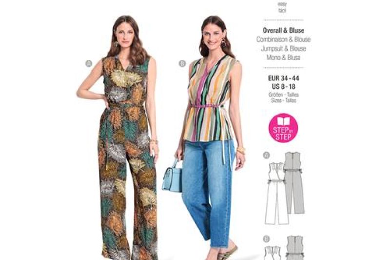 Burda Style, Naaipatroon jumpsuit & top. 5914-1