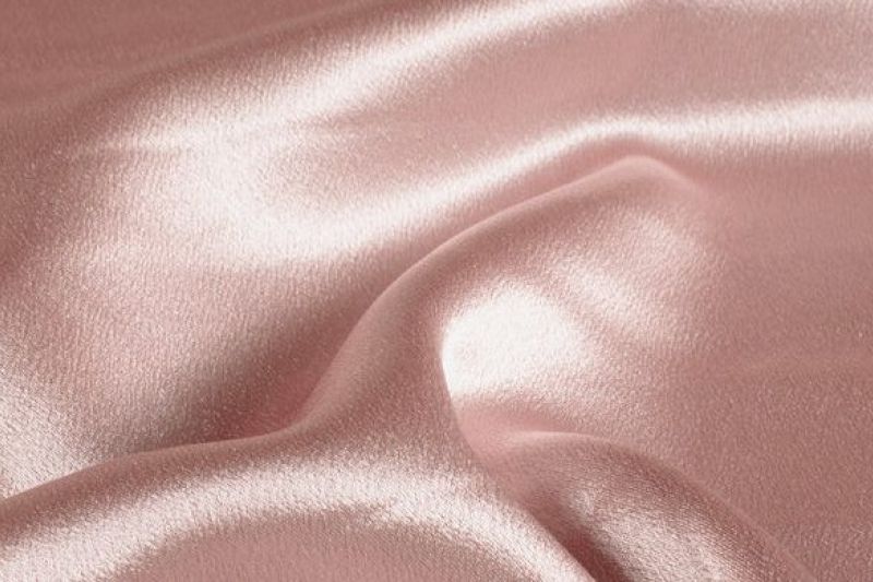 Satijn velvet stof, geverfd effen, oud roze FE008-1