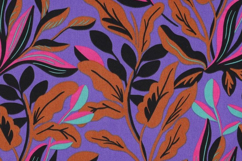 Katoen-satijn-stof-lush-leaves-nerida-hansen-x1287