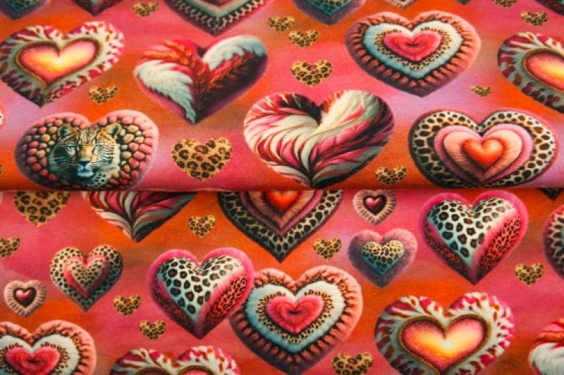 Stenzo-tricot-katoen-stof-luipaard-hartjes-x1209